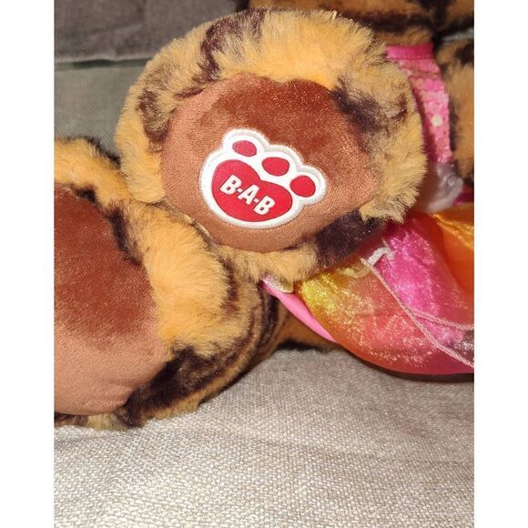 Retired Build A Bear Tiger Cub Plush Big Blue Eyed 2017 Stuffed Animal BABW Test - Picture 3 of 8